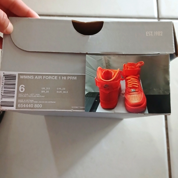 Nike Shoes - Air Force 1 HI PRM 🔥 HOT LAVA 🔥